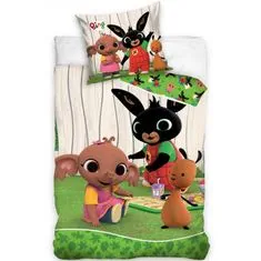 Carbotex Detské posteľné obliečky Zajačik Bing - Piknik na záhrade