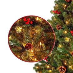 Timeless Tools Vianočný stromček s LED diódami, rôzne typy, teplá biela, 100 LED- ov, 120 cm