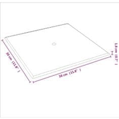 Vidaxl Nástenné panely 12 ks krémové 30x30 cm látka 1,08 m²
