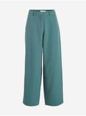 VILA Elegantné nohavice pre ženy VILA - zelená XS