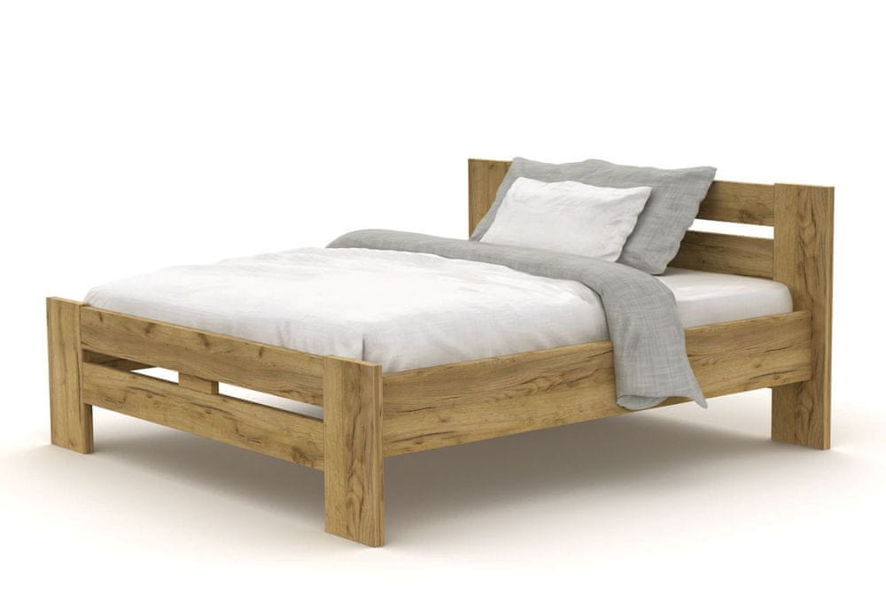 eoshop Laminová posteľ Claudia 180×200 L207 (Prevedenie: Dub biely)