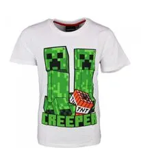 Mojang Detské bavlnené tričko Minecraft Greencreeper 116-152 cm