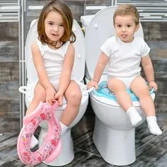 Lorelli Mäkké detské sedadlo na WC s držadlami DOGS WHITE