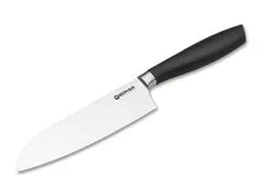 Böker Manufaktur 130830 Core Professional Santoku kuchynský nôž 16,3 cm, čierna, plast