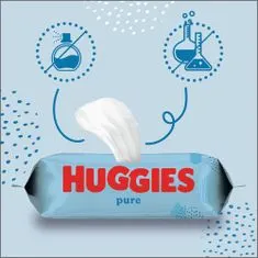 Huggies HUGGIES Pure Triplo Obrúsky vlhčené 56x3 ks