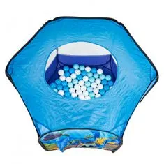 iPlay Suchý bazén + 100 loptičiek modrý