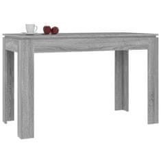 Vidaxl Jedálenský stôl sivý dub somoma 120x60x76 cm spracované drevo