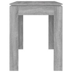 Vidaxl Jedálenský stôl sivý dub somoma 120x60x76 cm spracované drevo