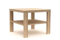 eoshop Konferenčný stôl Lubko 55×55 K116 (Prevedenie: Hnedá)
