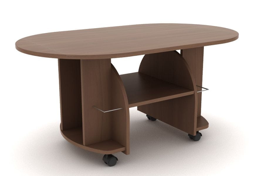 eoshop Konferenčný stôl Vít 70×120 K12 (Prevedenie: Dub bordeaux)