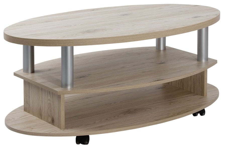 eoshop Konferenčný stôl Hugo 60×110 K166 (Prevedenie: Hnedá)