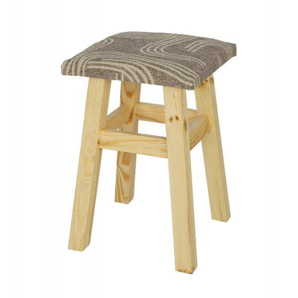 eoshop Čalúnená stolička NR114, v45, borovica (Poťah: T21, Farba dreva: Jelša)