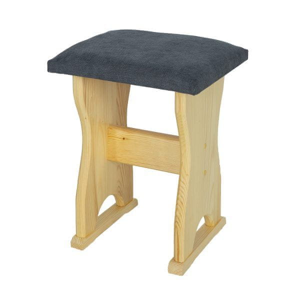 eoshop Čalúnená stolička NR115, v45, borovica (Poťah: T21, Farba dreva: Dub)