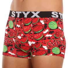 Styx Pánske boxerky art športová guma nadrozmer melouny (R1459) - veľkosť 4XL