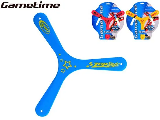 Gametime bumerang 27,5 cm (modrá, červená, žltá)