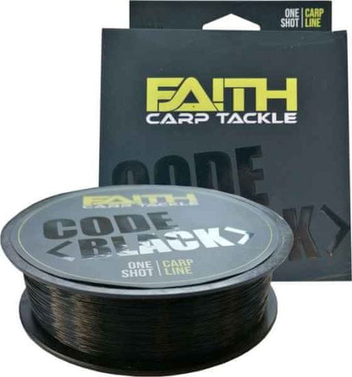 Faith Rybárske vlasce Code Black One Shot 500m - čierny 0,40mm/13,2kg
