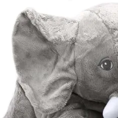 Northix Plyšová hračka, slon - šedá - 60 cm 