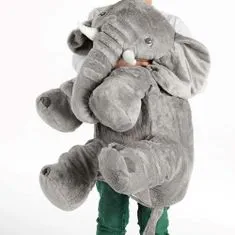 Northix Plyšová hračka, slon - šedá - 60 cm 