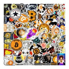 Northix Balík nálepiek - Bitcoin 