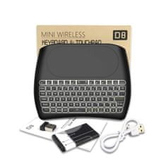 Northix Bezdrôtová klávesnica a touchpad D8 Mini 