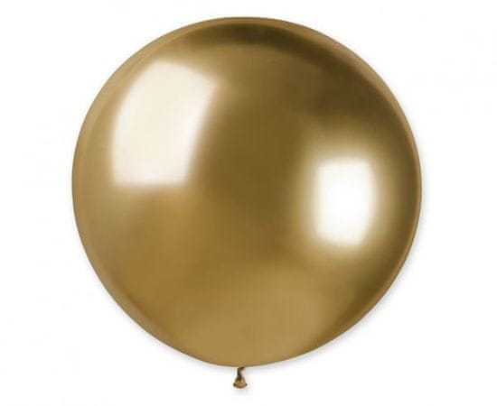 Gemar latexové balóniky - chrómované zlaté - lesklé - 5 ks - 80 cm