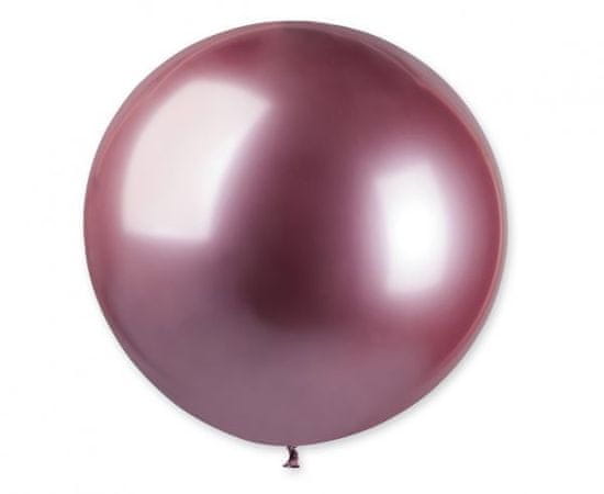 Gemar latexové balóniky - chrómované ružové - lesklé - 5 ks - 80 cm