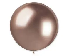 Gemar latexové balóniky - chrómované ružovozlaté - rosegold - lesklé - 5 ks - 80 cm