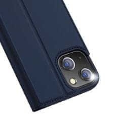 Dux Ducis Skin Pro knižkové kožené puzdro na iPhone 14, modré