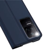 Dux Ducis Skin Pro knižkové kožené puzdro na Xiaomi Poco F4 5G, modré