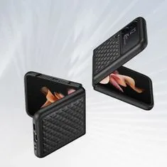 Dux Ducis Venice kožený kryt na Samsung Galaxy Z Flip 3, čierny