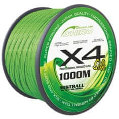 Mistrall šnúra Shiro Braided Line X4 0,36mm 1000m zelená