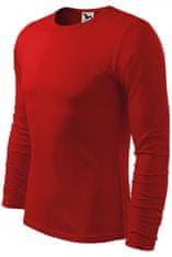 Malfini Pánske tričko s dlhým rukávom, červená, M