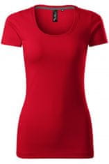 Malfini Dámske tričko s ozdobným prešitím, formula červená, L