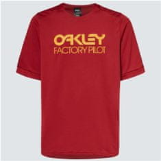 Oakley cyklo dres FACTORY PILOT MTB II Ss iron oranžovo-červený S