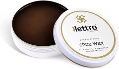 Lettro Shoe Wax 100 ml profesionálny exkluzívny impregnačný výživný vosk na kožené topánky farba tmavo hnedá