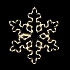 ACA Lightning LED vianočné snehová vločka do okna 96 LED/17W/230V/IP44, teplá biela