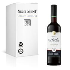 Night Orient Merlot 0,75L - Nealkoholické červené tiché víno 0,0% alk.