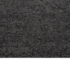 Petromila vidaXL Chlpatý koberec s vysokým vlasom antracitový 120x170 cm