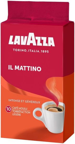 1 KG LAVAZZA IL MATTINO Café Moulu Espresso intense et Généreux 4 x 250 g