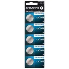 Aga EverActive lítiová batéria CR2016 - 5ks