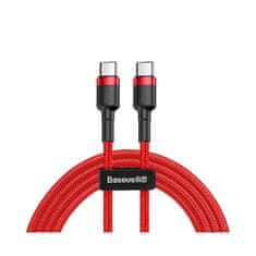 BASEUS Cafule USB-C kábel PD 2.0 QC 3.0 60W 1m červený