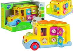 Lean-toys Interaktívny rozprávkový detský autobus s hudbou