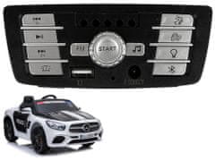 Lean-toys Hudobný panel pre auto Battery Mercedes SL500 police