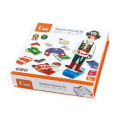 Viga Toys Vzdelávacie magnetické drevené puzzle 8 znakov
