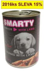 Smarty Dog Junior Jahňacie chunks, konzerva 410 g