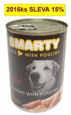Smarty Dog Hydinové chunks, konzerva 410 g