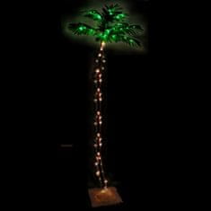 Vidaxl LED strom s dizajnom palmy 136 teplých bielych LED 220 cm