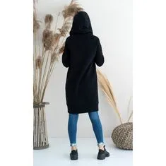 Lental Dámska tepláková bunda dlhá Ika - Color : Black S (small)