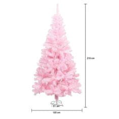 Timeless Tools Umelý vianočný stromček ružový, v rôznych veľkostiach, 210 cm
