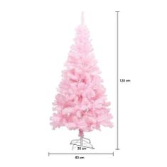 Timeless Tools Umelý vianočný stromček ružový, v rôznych veľkostiach, 120 cm